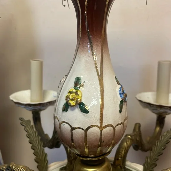 VTG CHANDELIER MISSING PCS